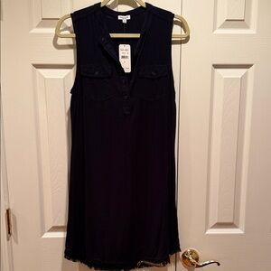 Splendid Navy Sleeveless Shift Dress
